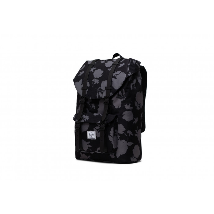 herschel backpack forest night black Heritage Black/Four Leaf Clvr/Sddle Brn / 24L Signature striped liner 15 laptop sleeve Exposed metal zippers with pebbled leather pulls Zippered front pocket with key clip 17.75(H) x 12.25(W) x 5.75(D) Herschel Pop Quiz Backpack Herschel